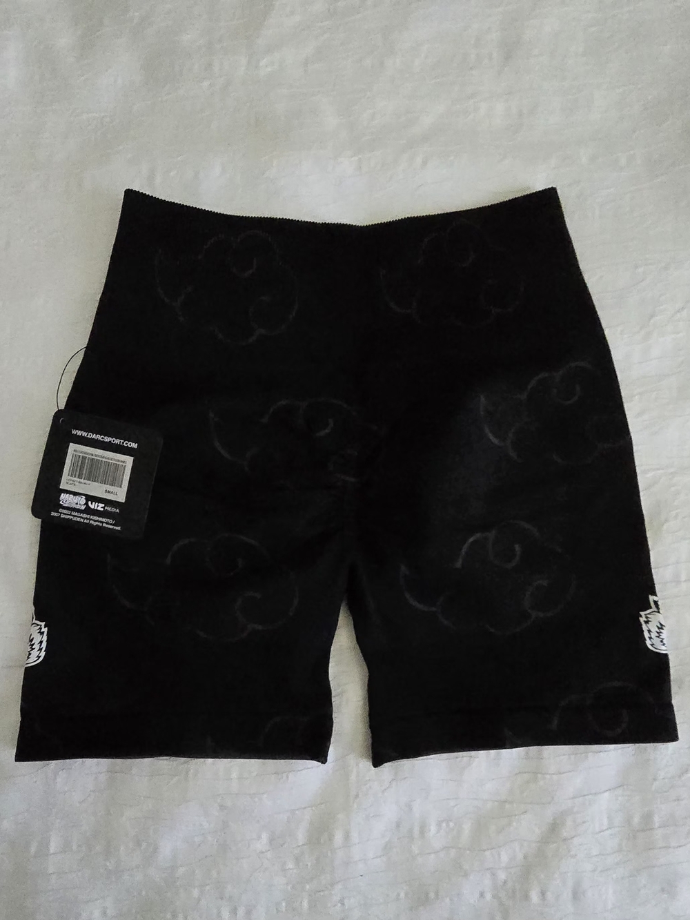 Darc Sport Black Men’s Athletic Shorts with Subtle Cloud Motif